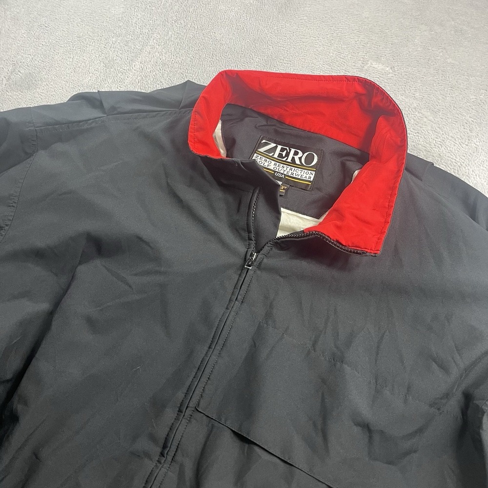 Zero Restriction Tour Lite Traveler Golf Full Zip Gore-Tex Jacket Black Sz XL
